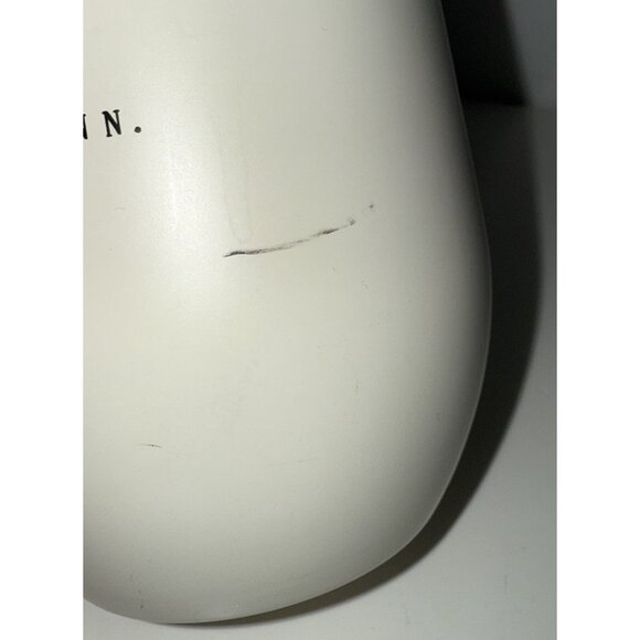 Rae Dunn "Happy Hour" Stainless Steel Wine Glass With Lid White Black - Picture 3 of 5